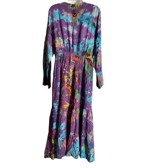 NWT.  Tye-Dye Dress by Sacred Threads.  CL/GR07.   222654 - Picture 5 of 5
